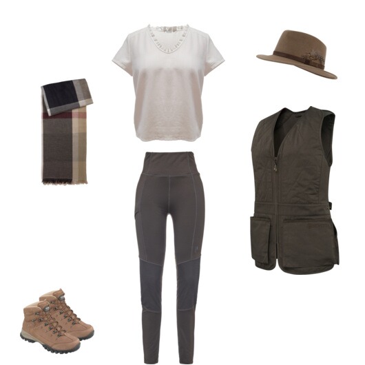Femininer Stil mit frischen Akzenten.