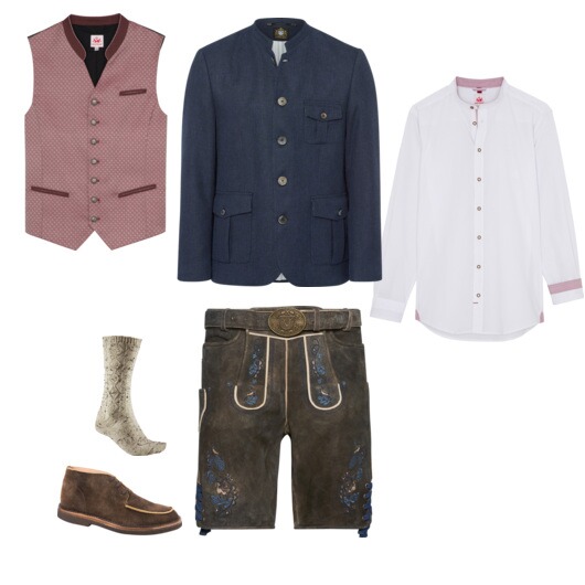 Lässig-eleganter Trachtenstyle! Lässige Lederhose trifft auf moderne Elemente.