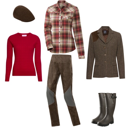 Britischer Hunting-Stil für Frauen.