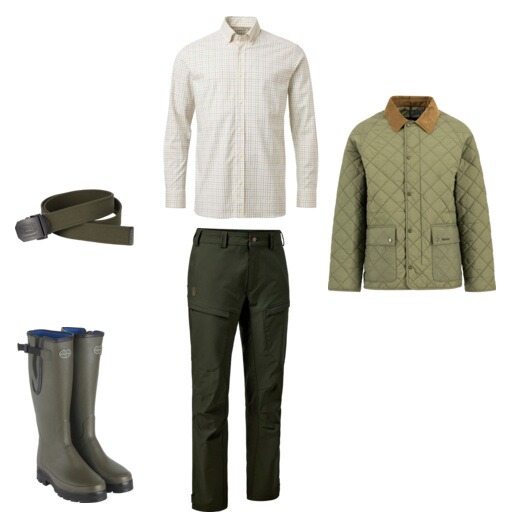 Klassischer britischer Jagdstil mit zeitloser Eleganz.