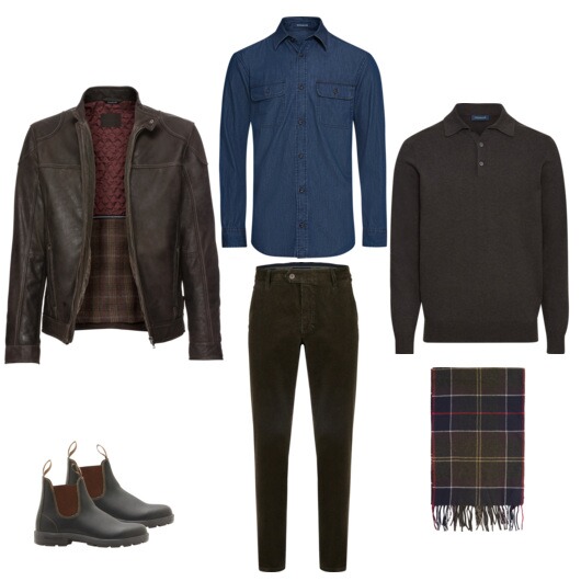 Ein einzigartigen Look mit verschiedensten Materialien.
