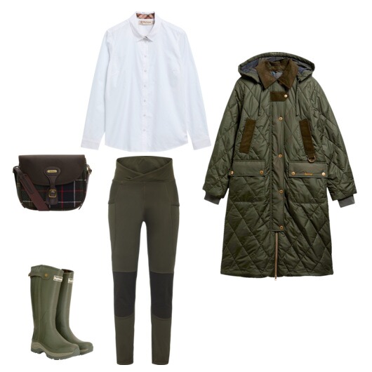 Stilvoll wetterfest mit Barbour.