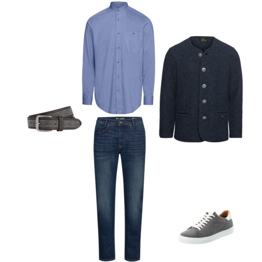 Tradition trifft Moderne! Entdecken Sie diesen lässigen Look mit bayerischem Touch.