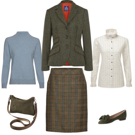 Von der Landschaft inspiriert! Hochgeschlossene Mode für den Herbst in Großbritannien.