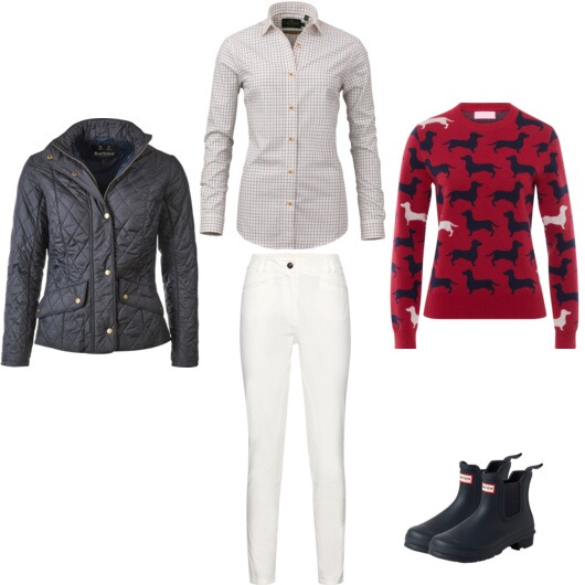 Rot und Marine für Ihren Brit-Look.