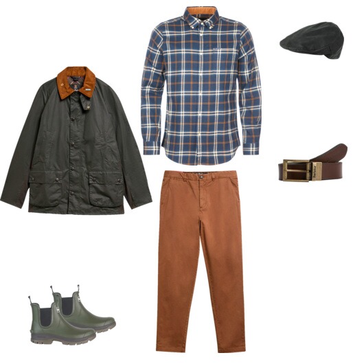 Der zeitlose Barbour-Look mit Wachs-Klassiker.