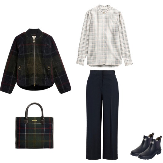 Der moderne Barbour-Hybrid-Look.