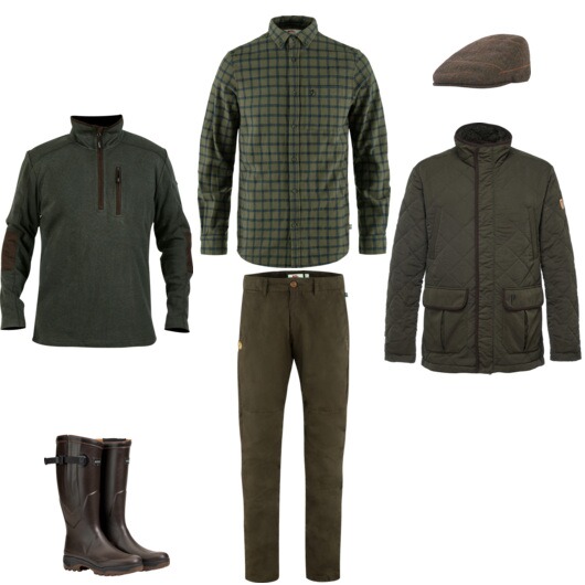 Ein britischer Jagdstil-Look.