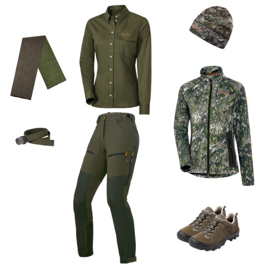Tarndesign für die Jagdherrin