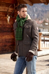 Tweed-Outdoorjacke