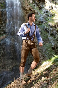 Leder-Bundhose