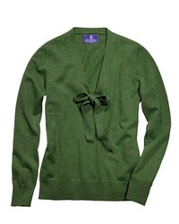V-Pulli mit Schleife