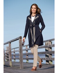 Walkjacke im Ethno-Look