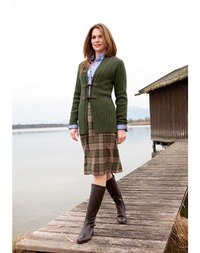 Zopf-Strickjacke