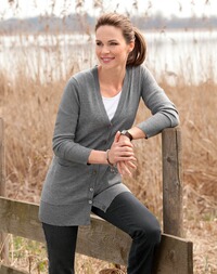 Merino-Strickjacke