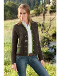 Rippenstrickjacke
