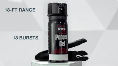 Abwehrspray Tactical Gel mit Holster, Sabre Red