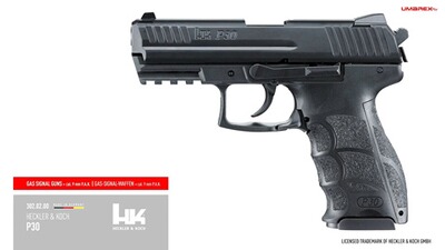Schreckschuss Pistole P30 & Pyro Launcher – Set, Heckler & Koch
