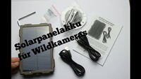 Solar Li-Ion Akku für Wildkameras 1500 mAh, Berger & Schröter