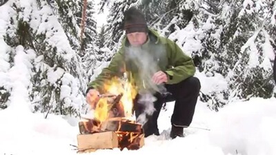 Couteau Bushcraft Survival His-Vis Orange, Morakniv