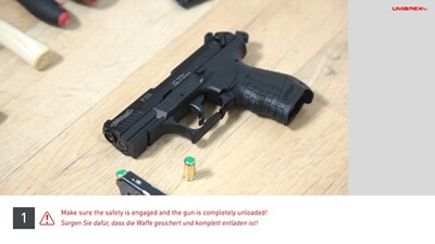 Schreckschuss Pistole P22Q R2D-Kit, Walther