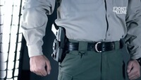 Étui de ceinture crêpe multivariable cuir, Front Line