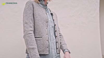 Strickcardigan mit Rückenstickerei, REITMAYER
