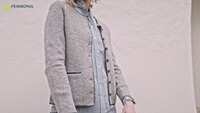 Strickcardigan mit Rückenstickerei, REITMAYER