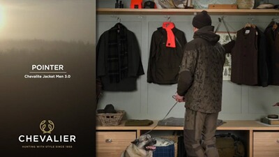 Veste Pointer, olive avec imprimé, taille M, Chevalier