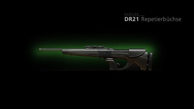 Repetierbüchse Vorführwaffe DR21 mit Grundschiene Basis, Dentler
