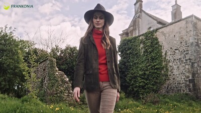 Lederjacke mit Schulterpatch, Brigitte von Schönfels