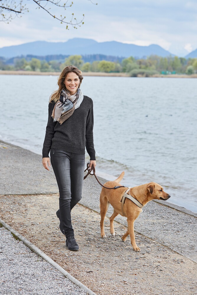 V-neck sweater made of lambswool, Highmoor