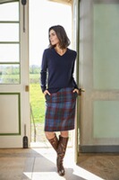 Pull col V en laine d'agneau, Highmoor