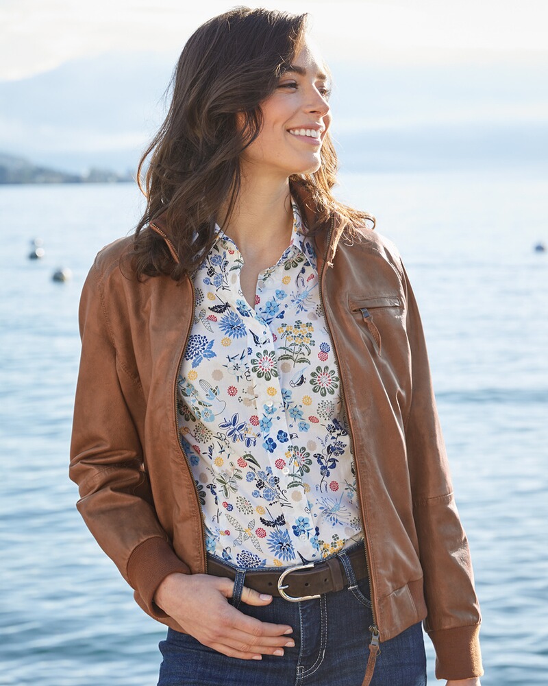 Nappa leather jacket, Brigitte von Schönfels