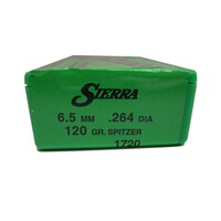 Bullets .264 7.8g/120grs. Tlm S, Sierra