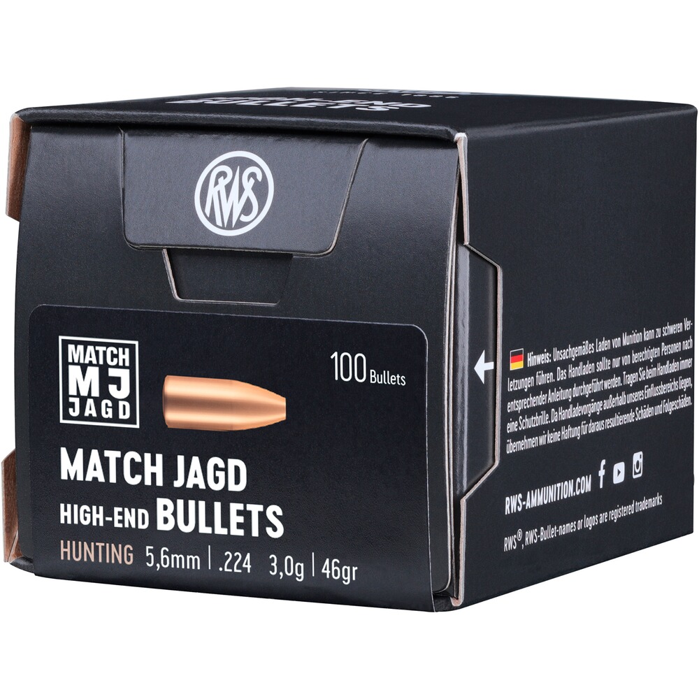 Geschosse .224 3,0g/46grs. MJ/SG