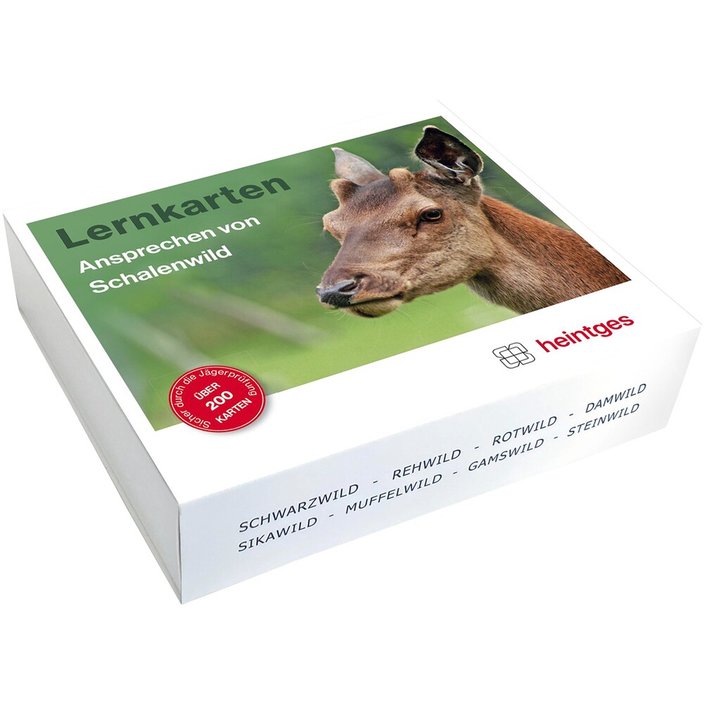Lernkarten Ansprechen von Schalenwild