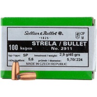 Bullets .224 2.9g/45grs. Tlm, Sellier & Bellot