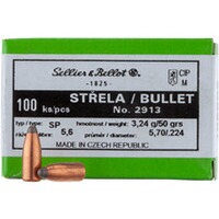 Geschosse .224 3,2g/50grs. Tlm, Sellier & Bellot