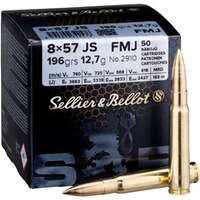 8x57 IS Vollmantel 12,7g/196grs., Sellier & Bellot