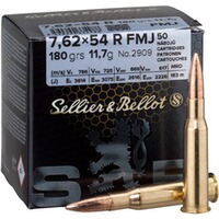 7,62x54 R Vollmantel 11,7g/180grs., Sellier & Bellot