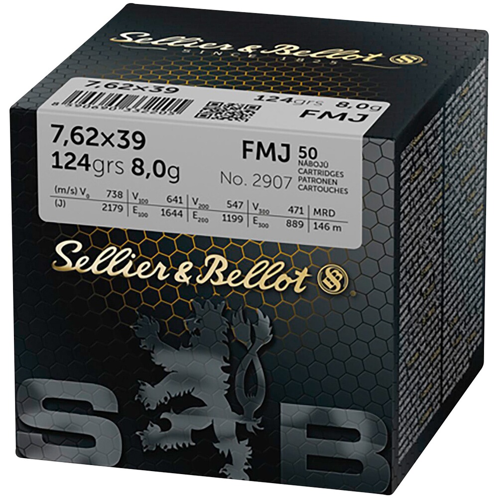 7,62x39 Vollmantel 8,0g/124grs.