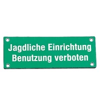Schildchen für Reviereinrichtungen, Leichtmetall, Dr. Gmünder