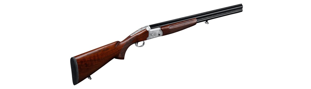 Bockdoppelflinte "Gladius" mit silbergrauer Basküle, Gladius