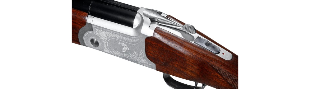 Bockdoppelflinte "Gladius" mit silbergrauer Basküle, Gladius