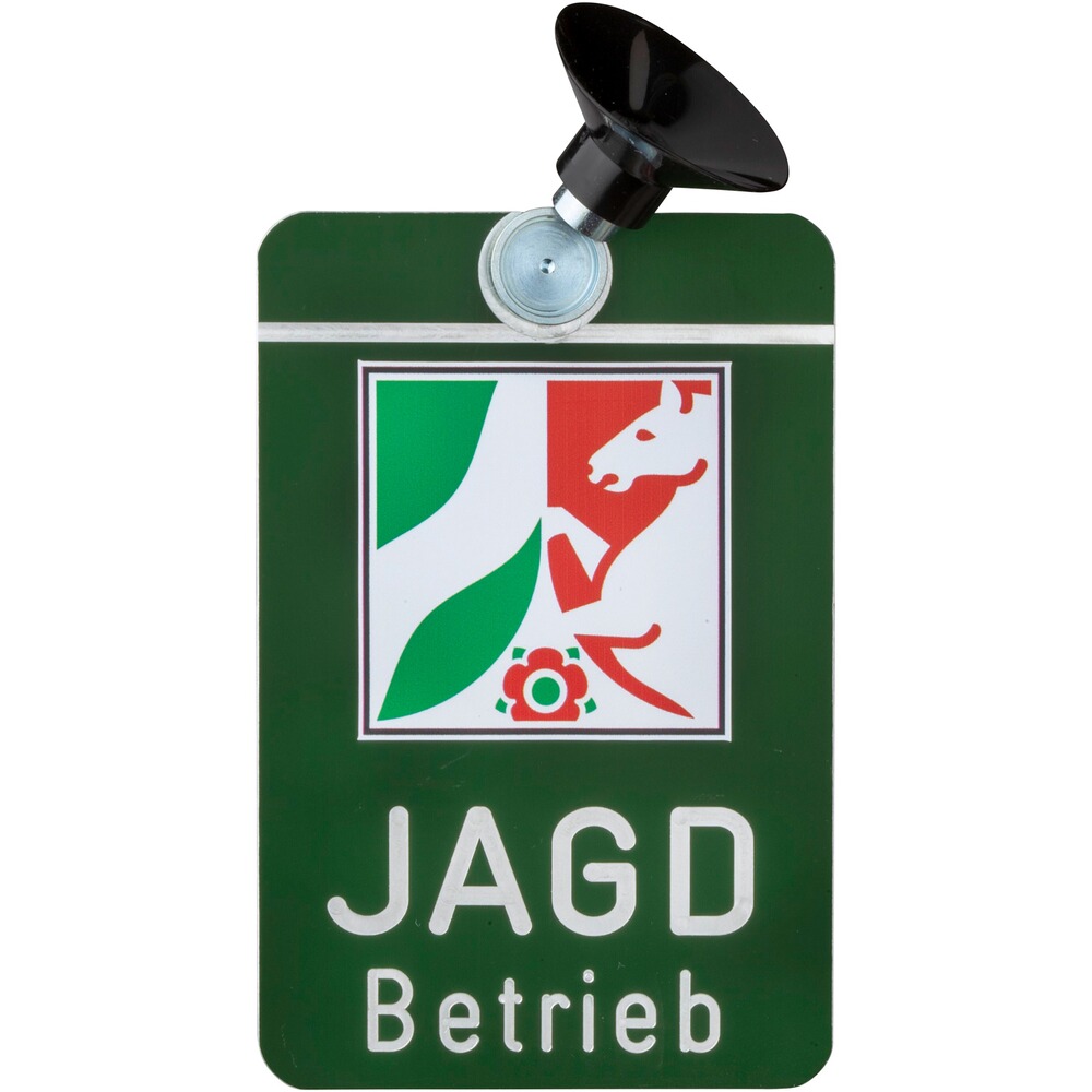 Autoschild Jagdbetrieb