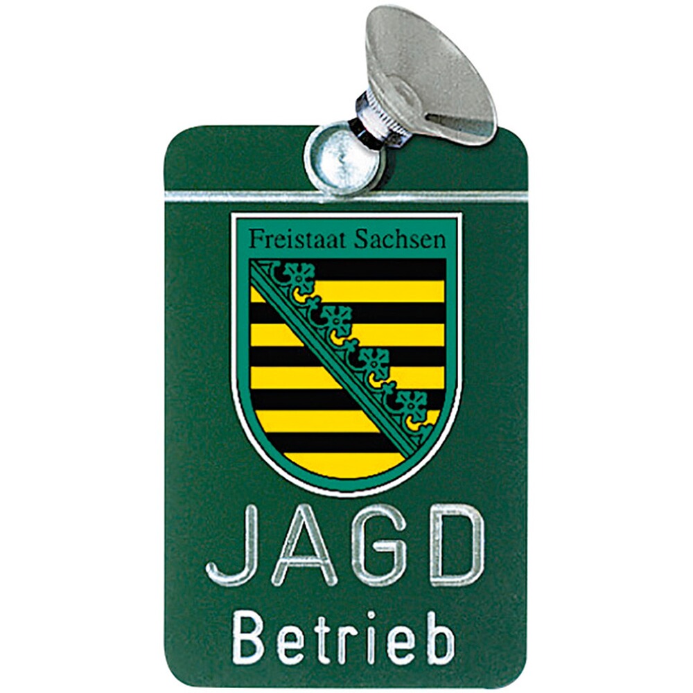 Autoschild Jagdbetrieb
