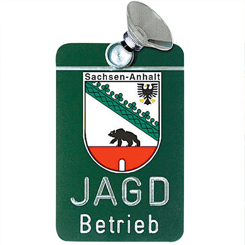 Autoschild Jagdbetrieb