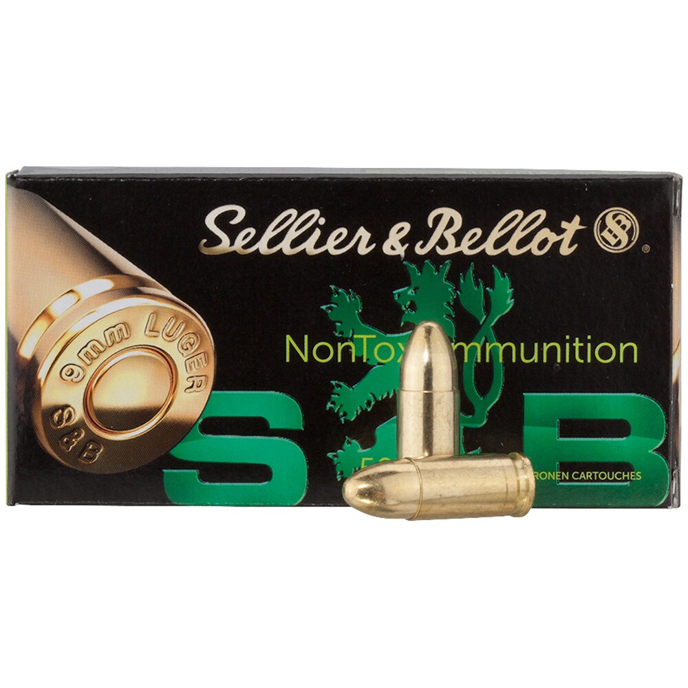 9 mm Luger TFMJ Nontox 7,5g/115grs., Sellier & Bellot