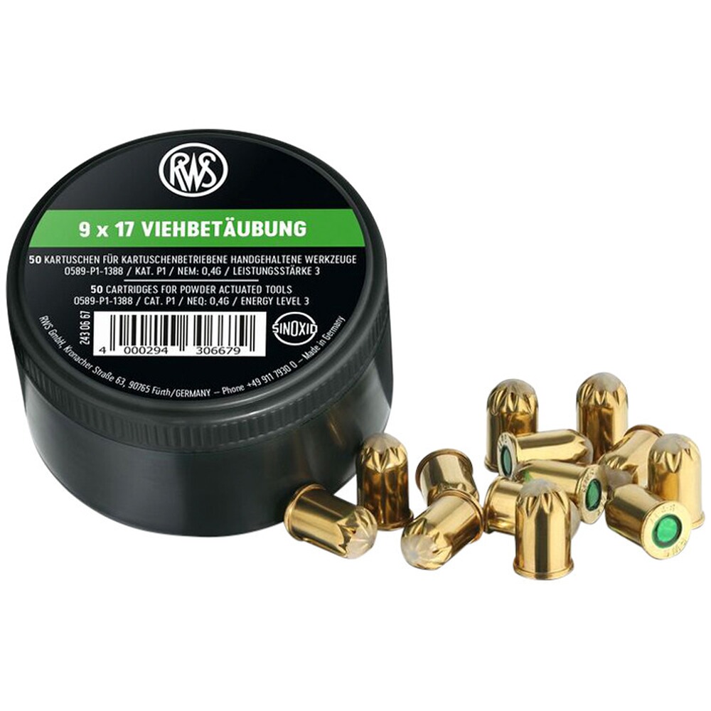 Viehbetäubungskartuschen